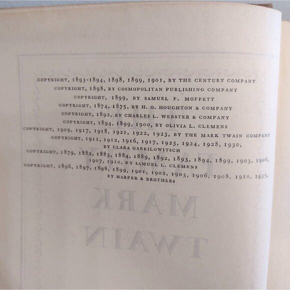 Vintage 1935 The Family Of Mark Twain Harper & Brothers Hard Cover Book - Picture 10 of 10
